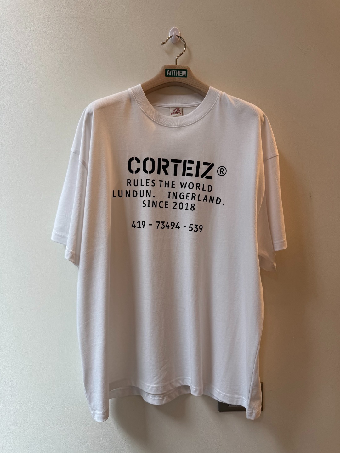Corteiz Allover Script Tee - XL