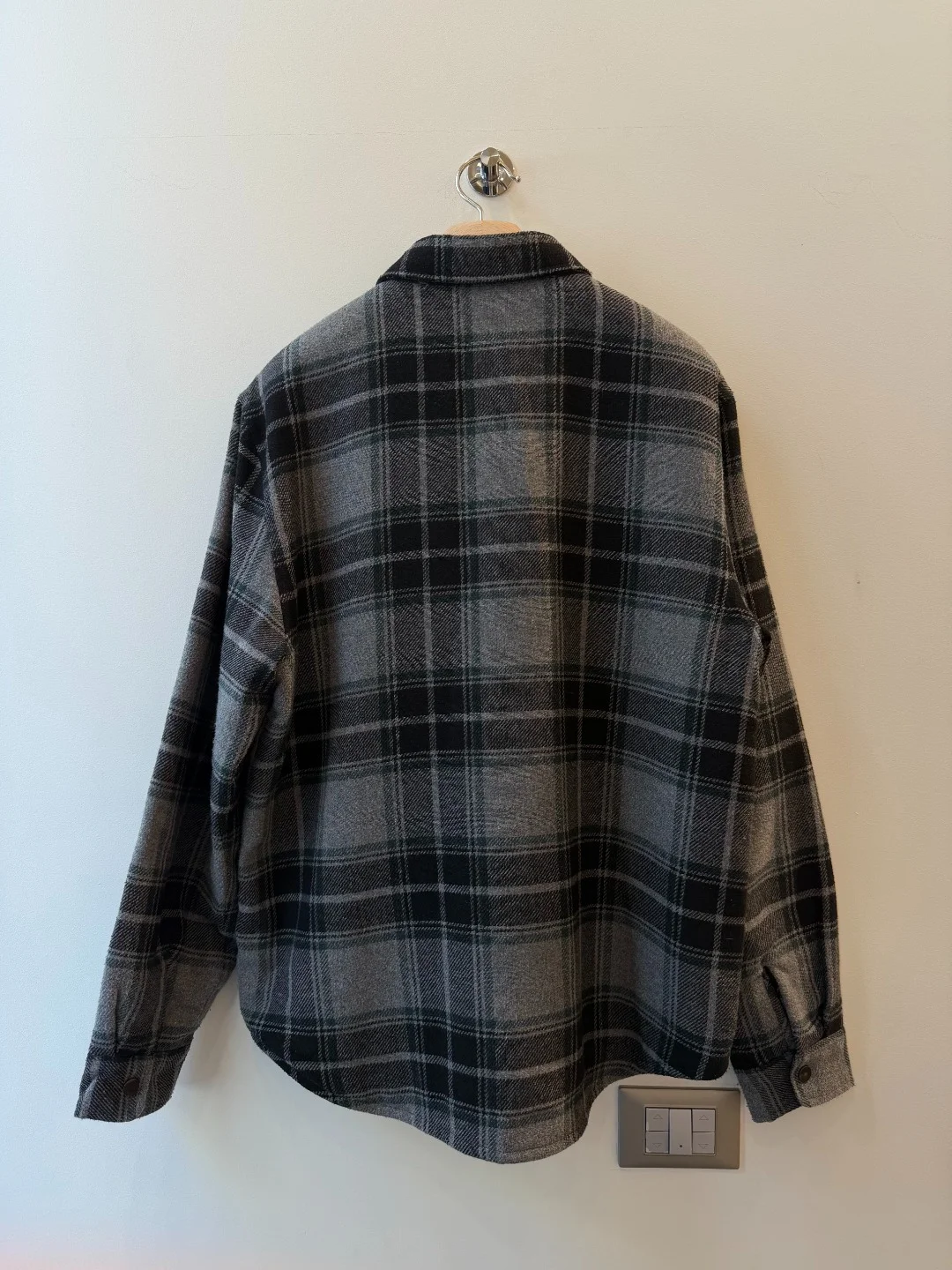Stussy Overshirt Plaid Grey – M