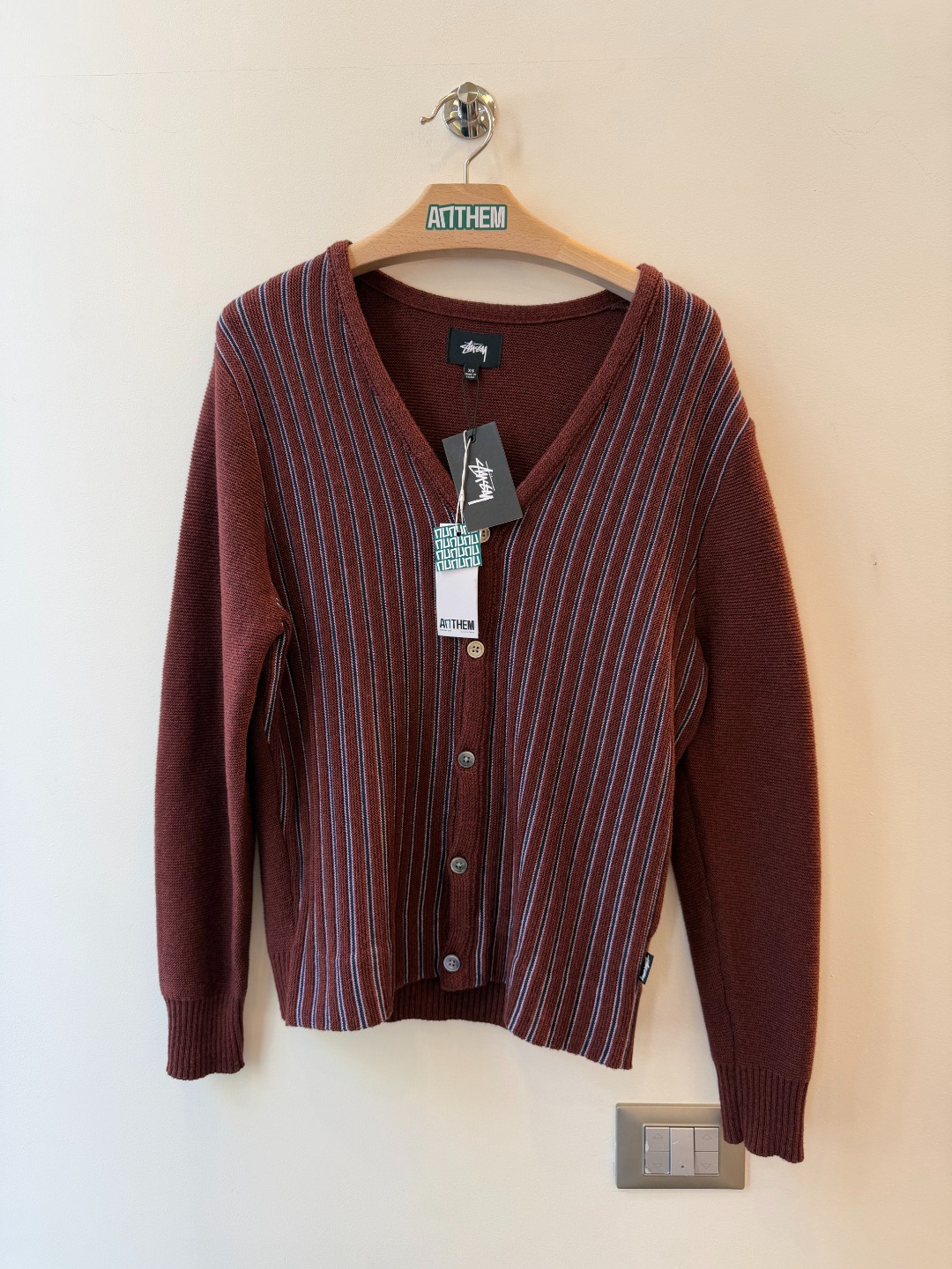 Stussy Cardigan Bordeoux - XS
