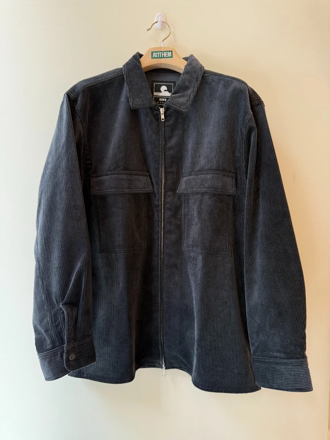 Edwin Zip Shirt Velvet - L
