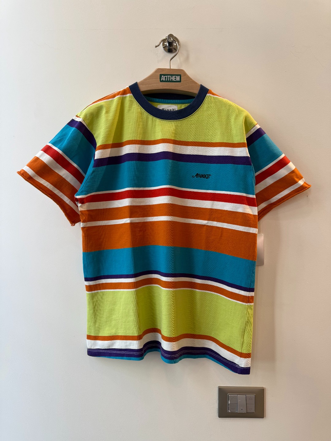 Awake Stripe Tee - L