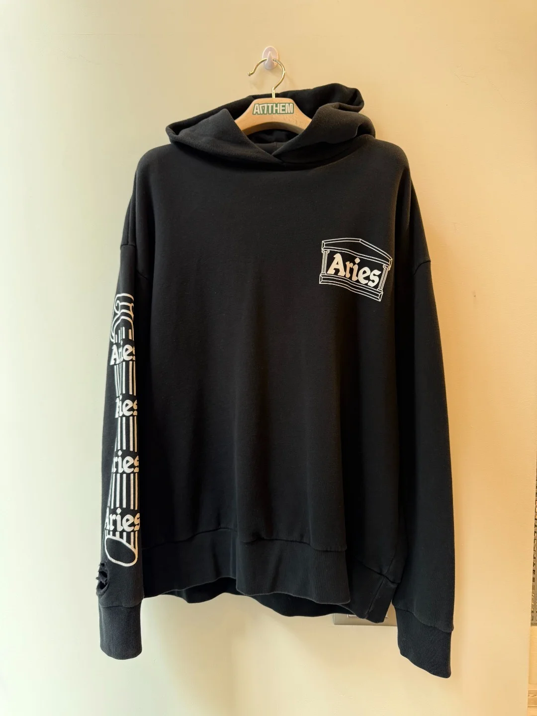 Aries Hoodie Black - XL