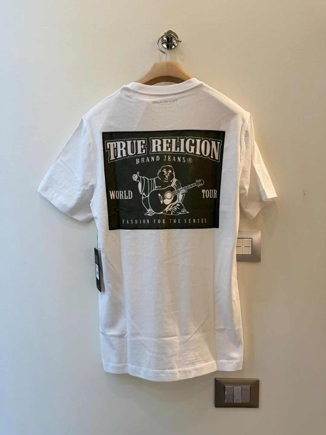 True Religion White Graphic Tee