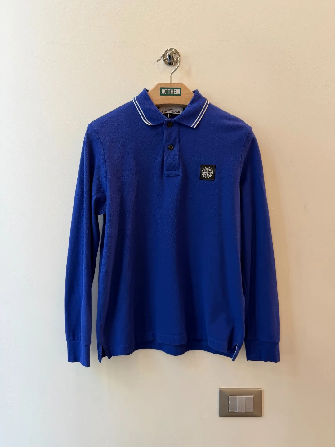Stone Island Polo Longsleeve Bluette – S