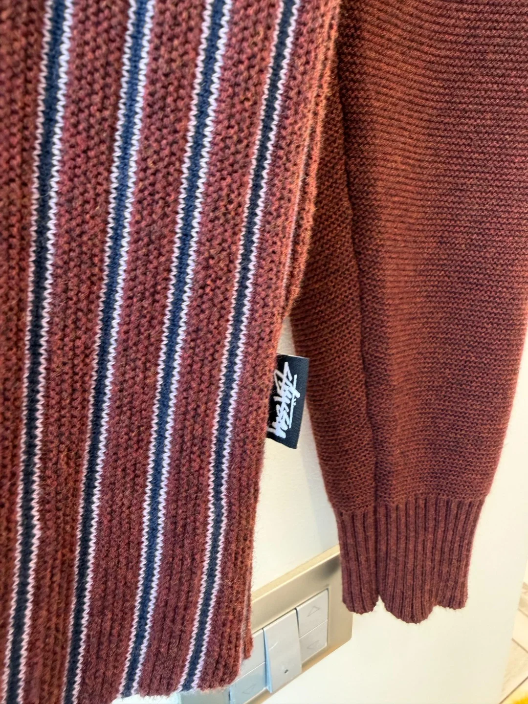 Stussy Cardigan Bordeoux – XS