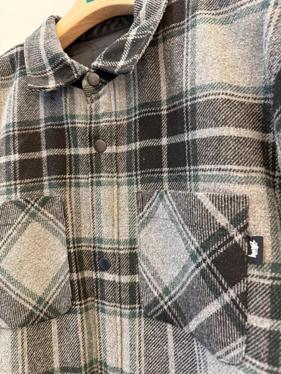 Stussy Overshirt Pleid – L