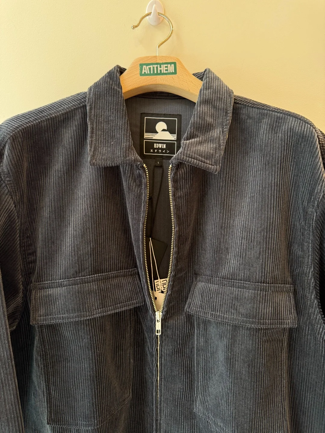 Edwin Zip Shirt Velvet – L