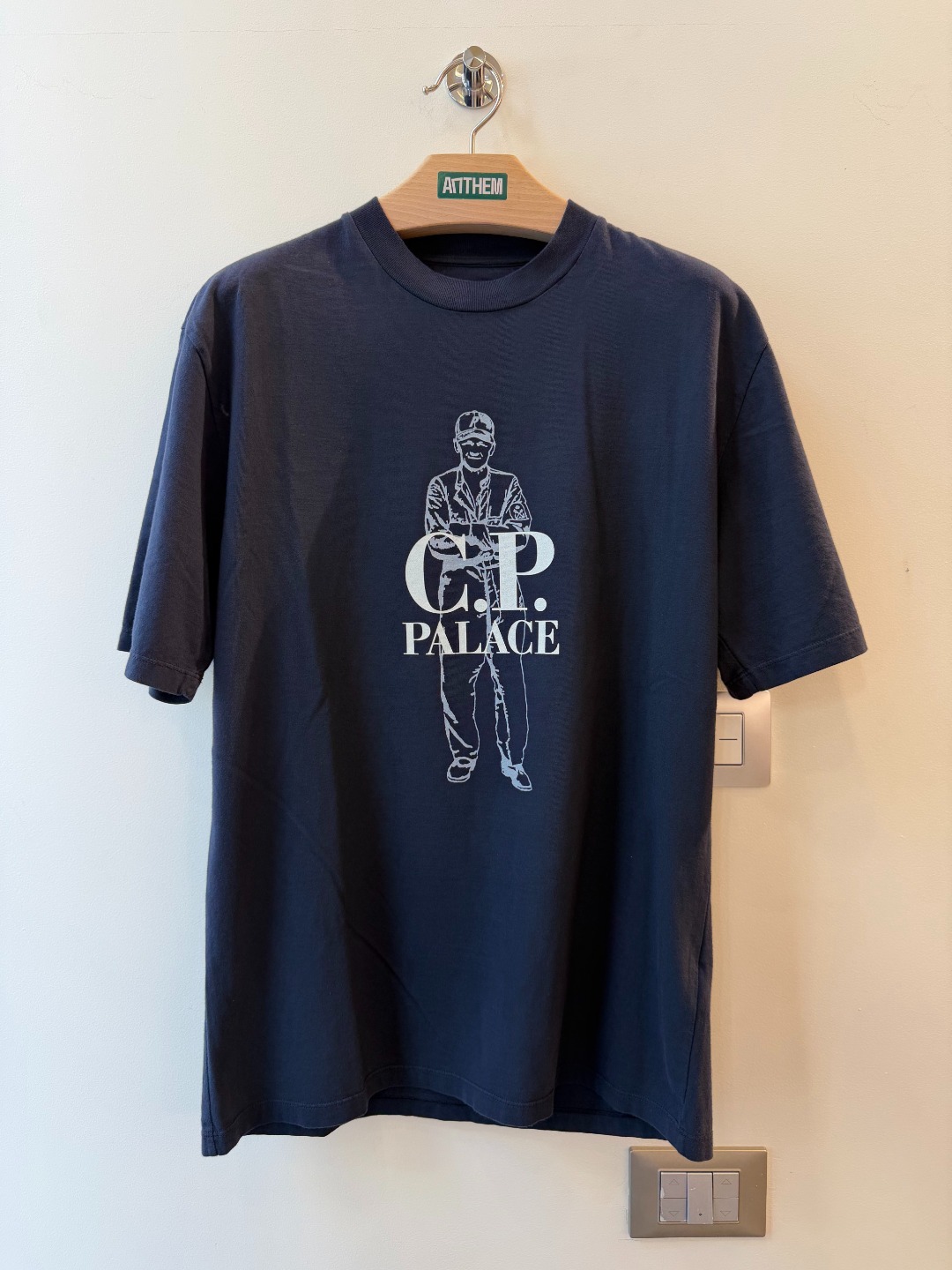 CP Company x Palace Navy Tee - M