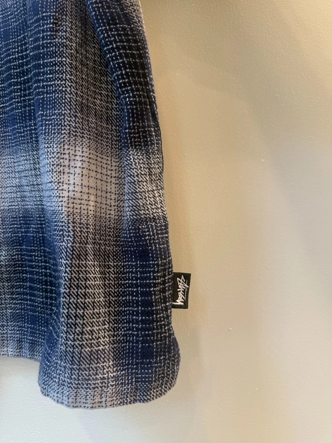 Stussy Blu Checked Overshirt – M