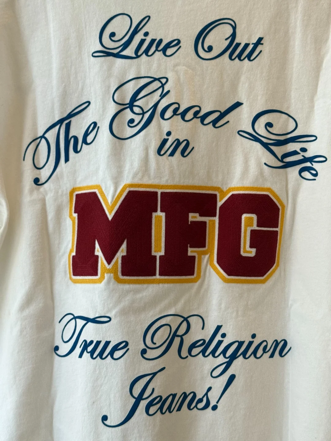 True Religion Classic White Tee – M – XL