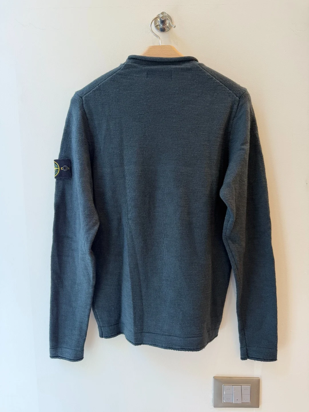 Stone Island Stretch Wool Petrol Knit