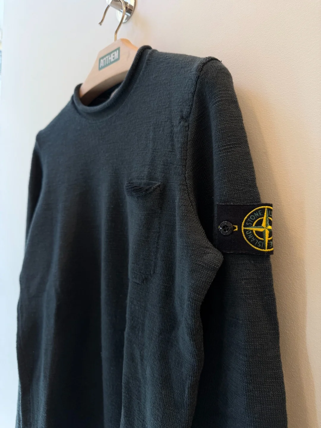 Stone Island Stretch Wool Petrol Knit
