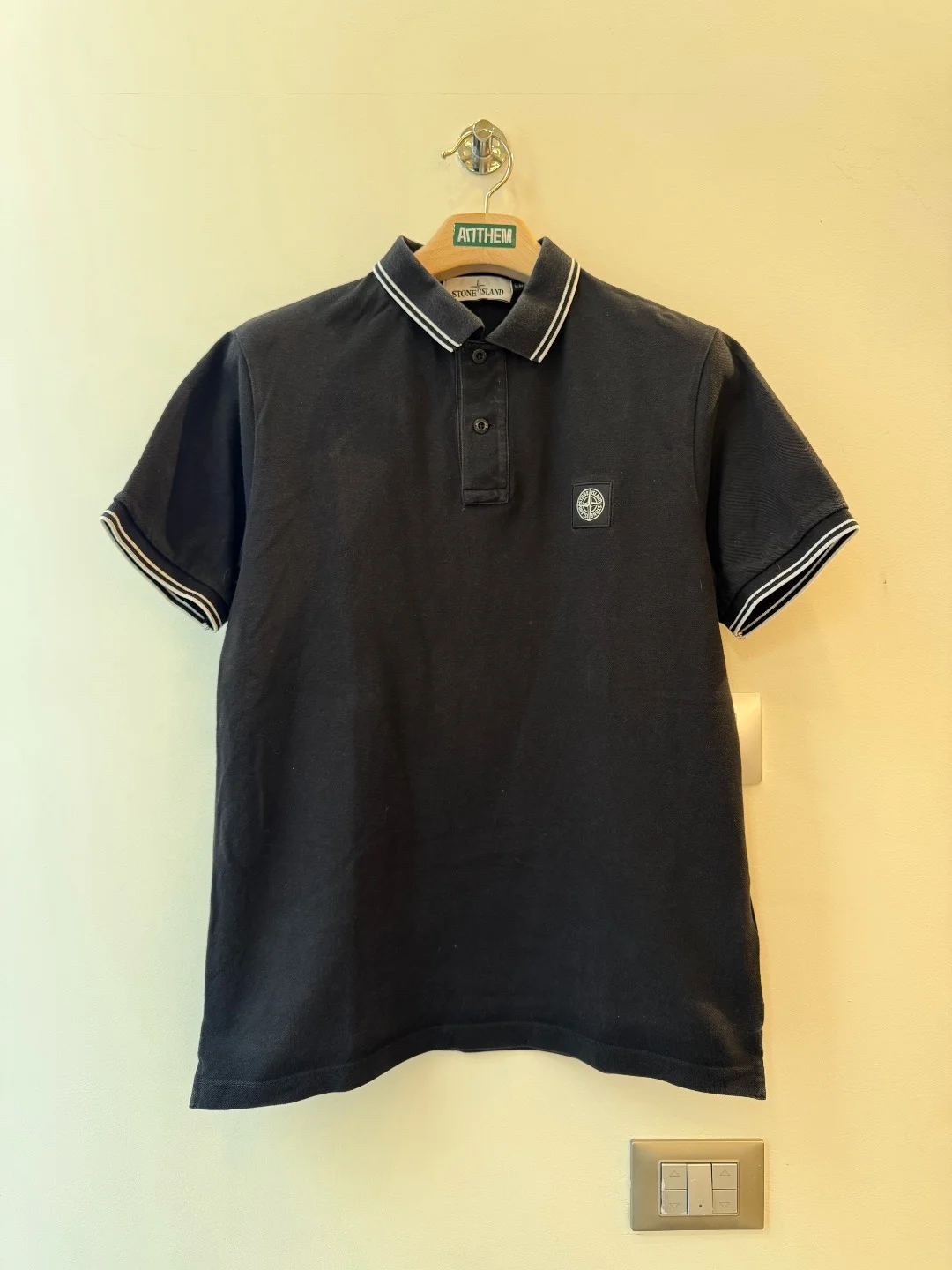 Stone Island Polo Black - L