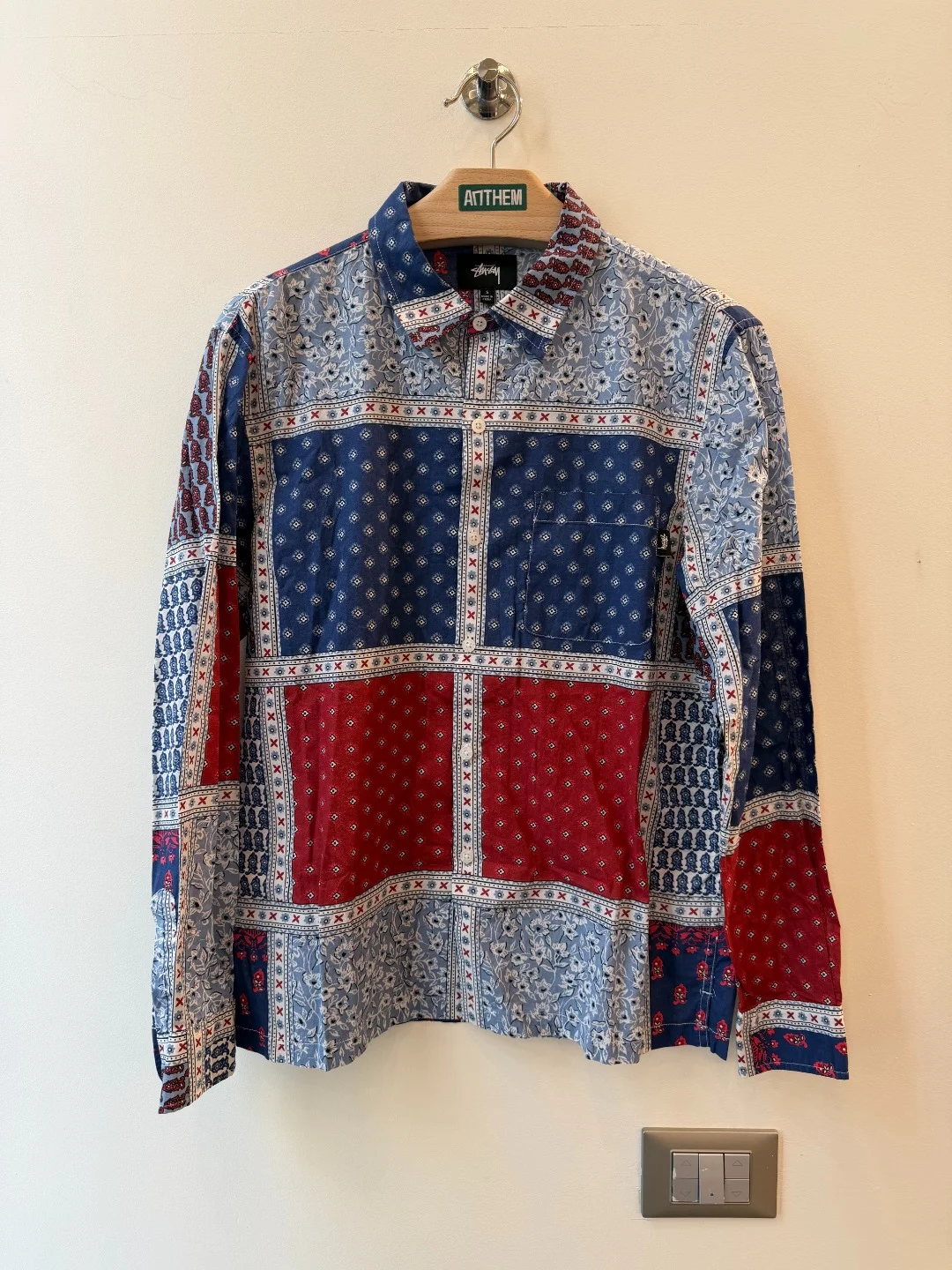 Stussy Paisley Blue Shirt