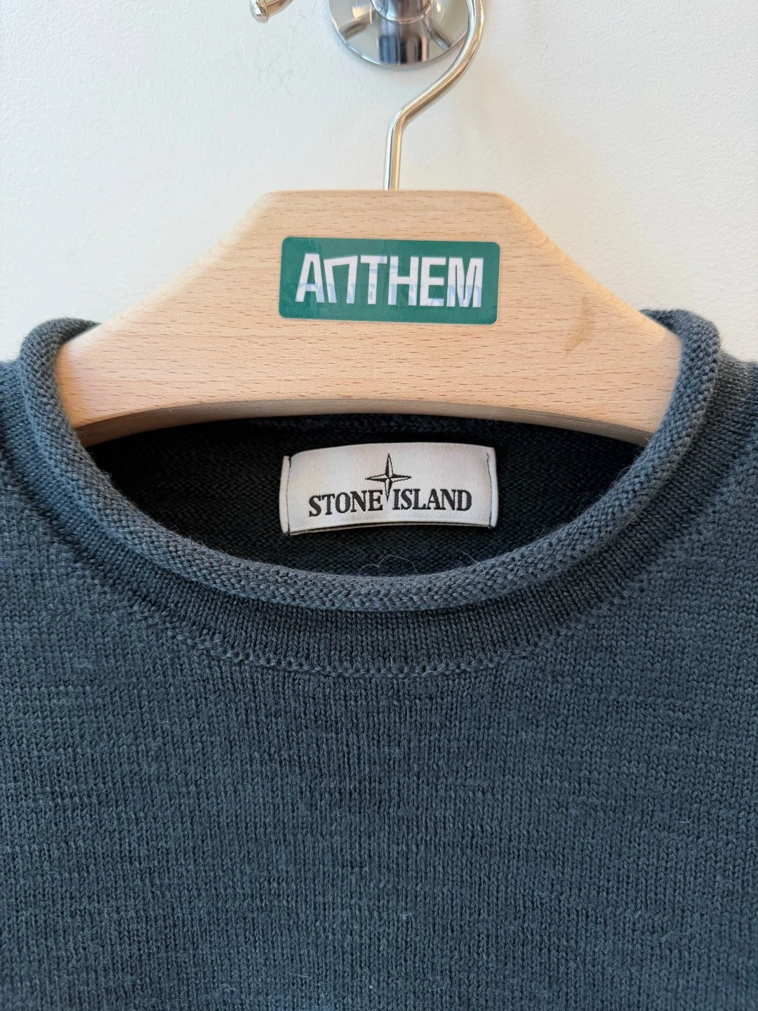 Stone Island Stretch Wool Petrol Knit