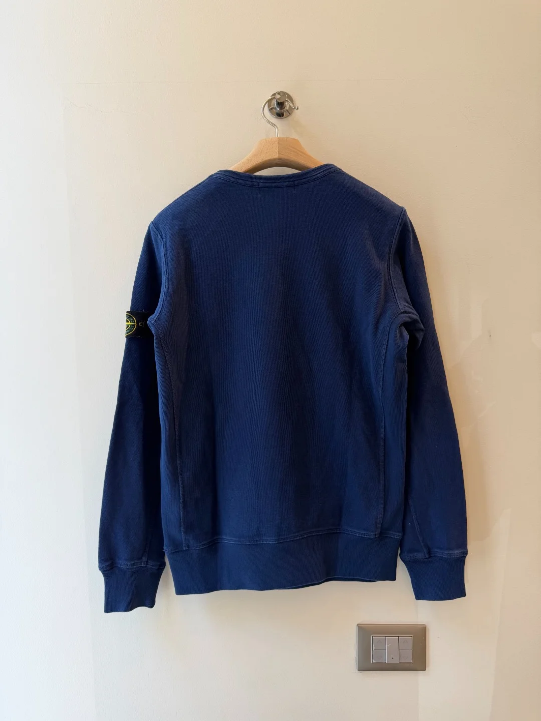 Stone Island Malfilè Crewneck Blu