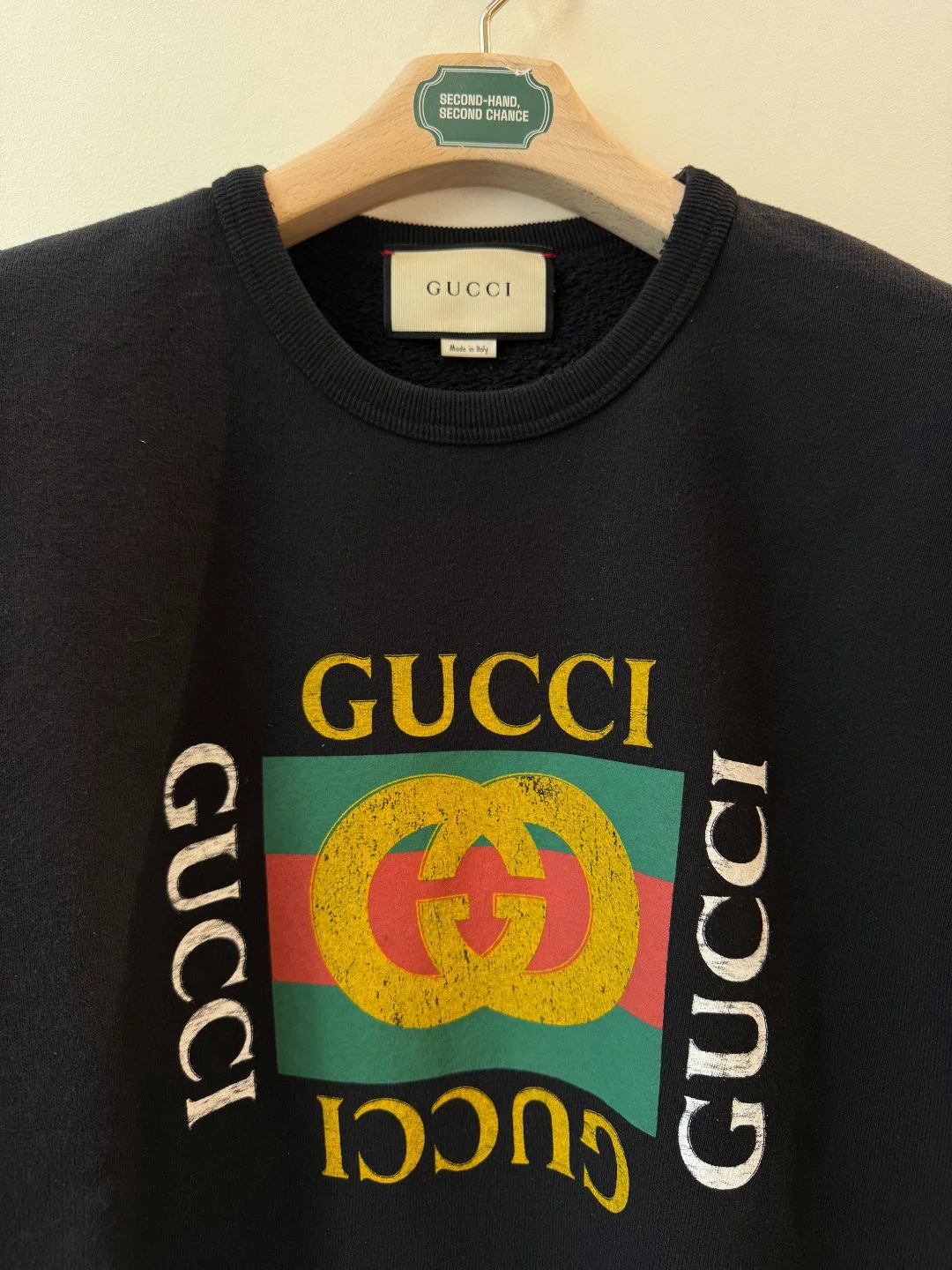 Gucci OG Logo Crewneck – XS (fit M)