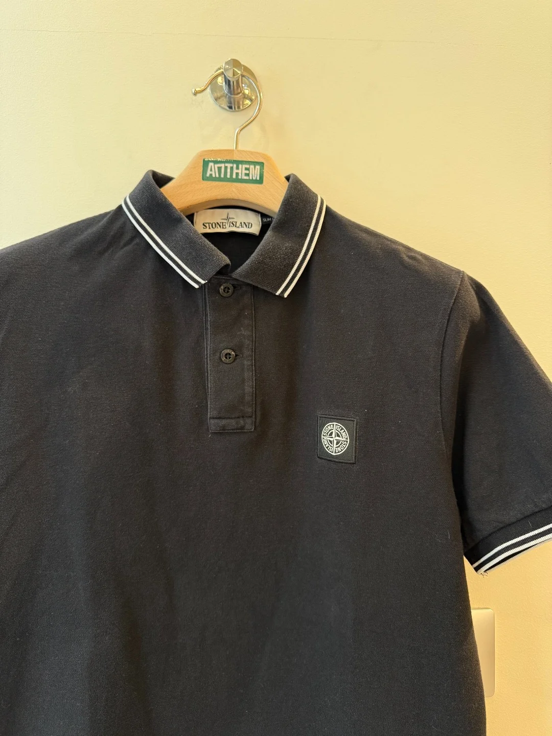 Stone Island Polo Black – L