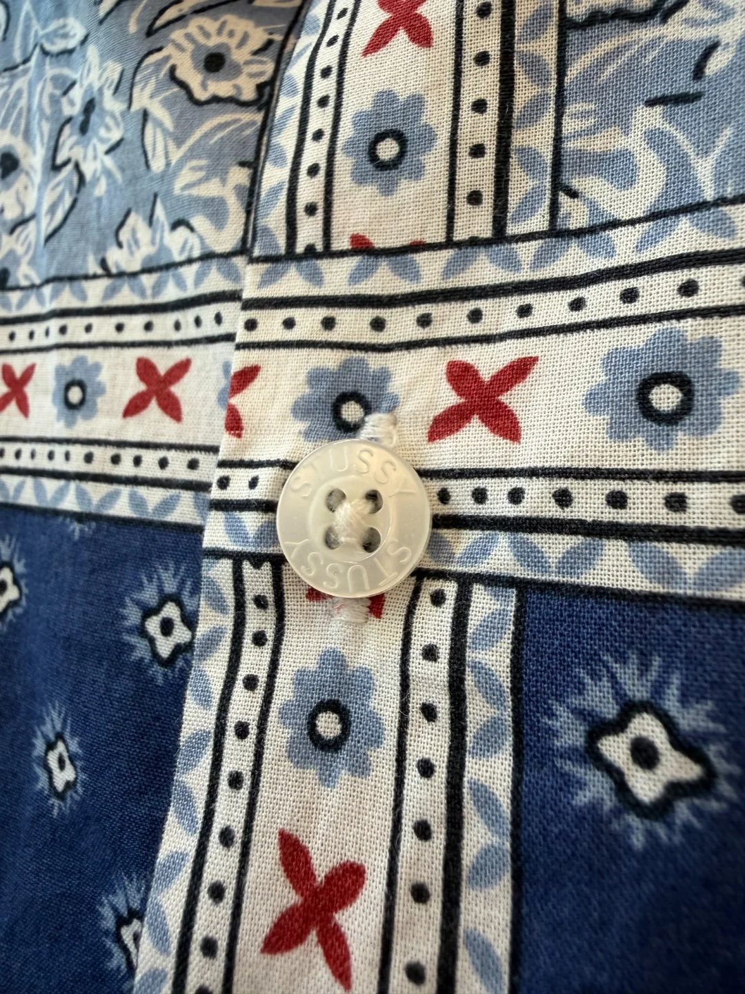 Stussy Paisley Blue Shirt
