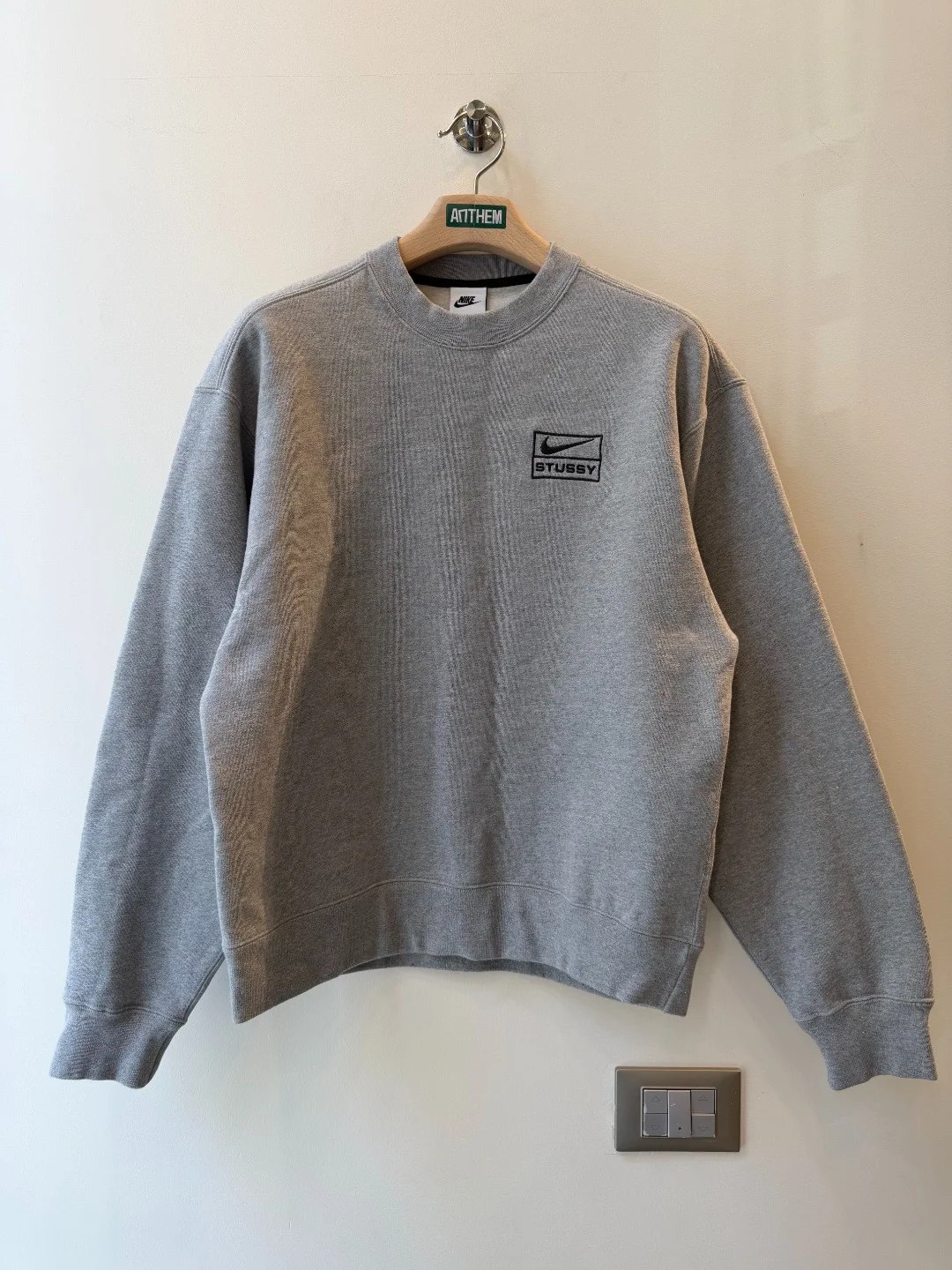 Nike x Stussy Crewneck Grey - XS (Fit S)