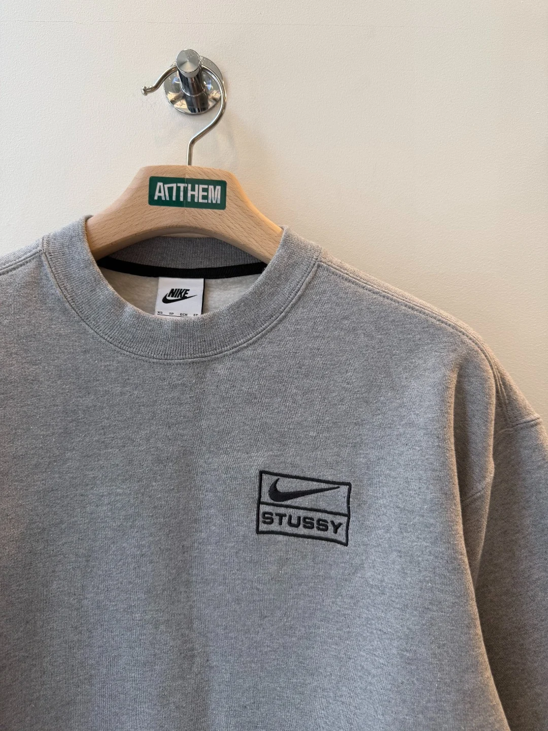 Nike x Stussy Crewneck Grey – XS (Fit S)