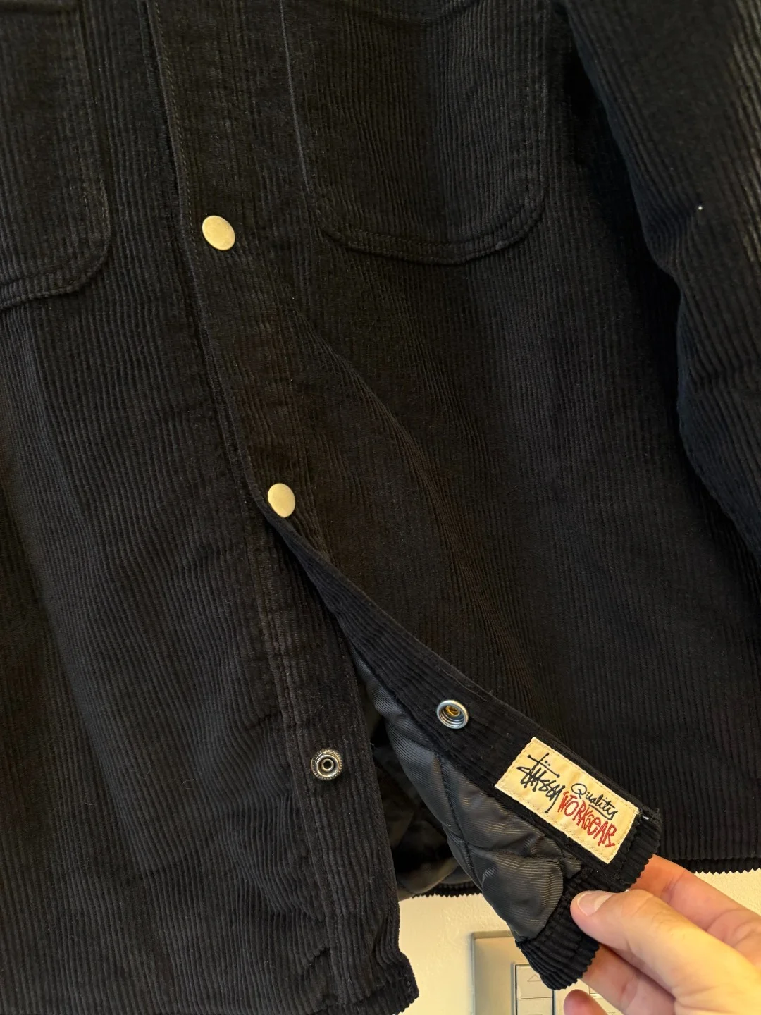 Stussy Cord Quilted Overshirt FW22 – M