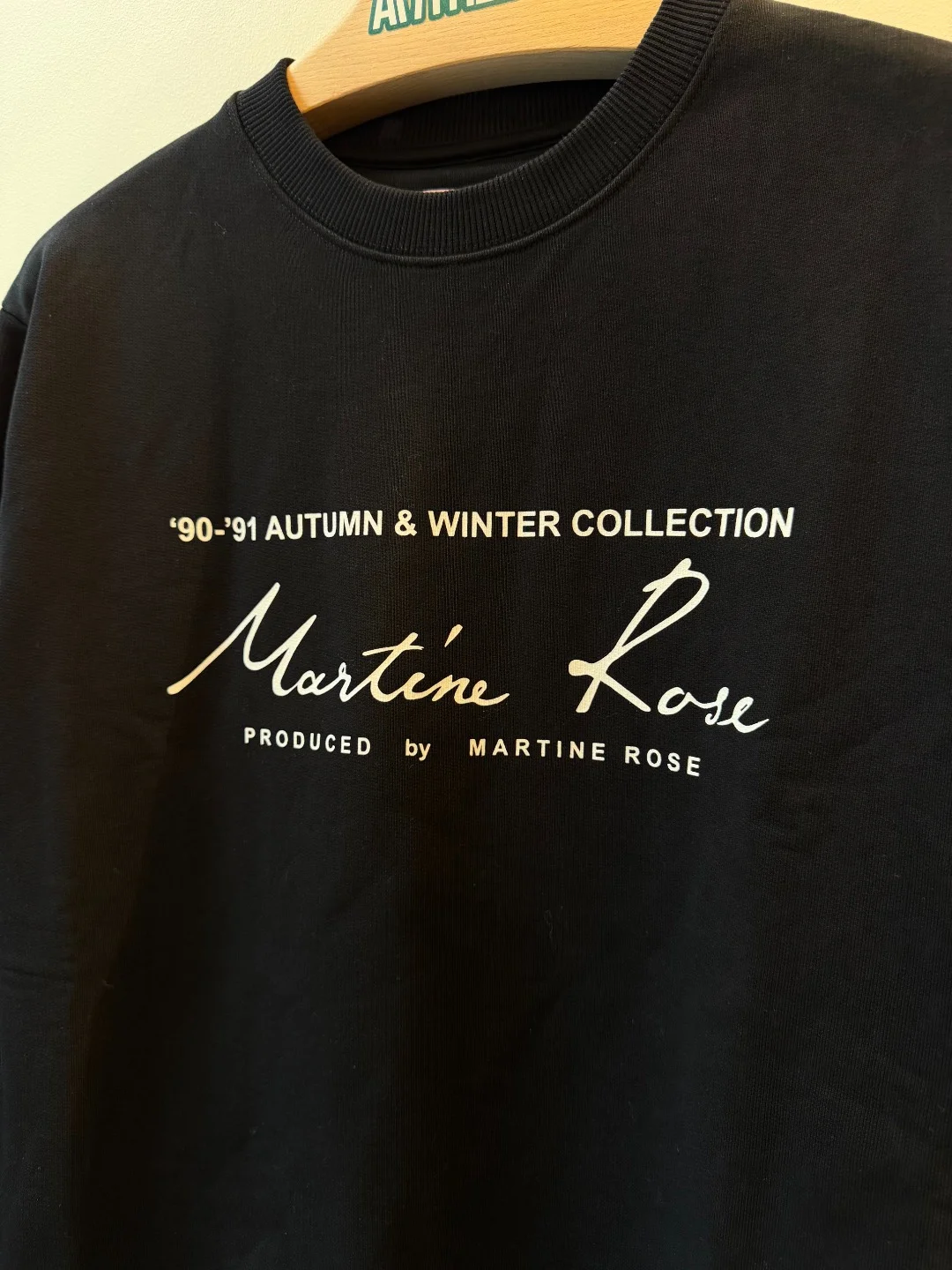 Martine Rose Classic Crewneck Black