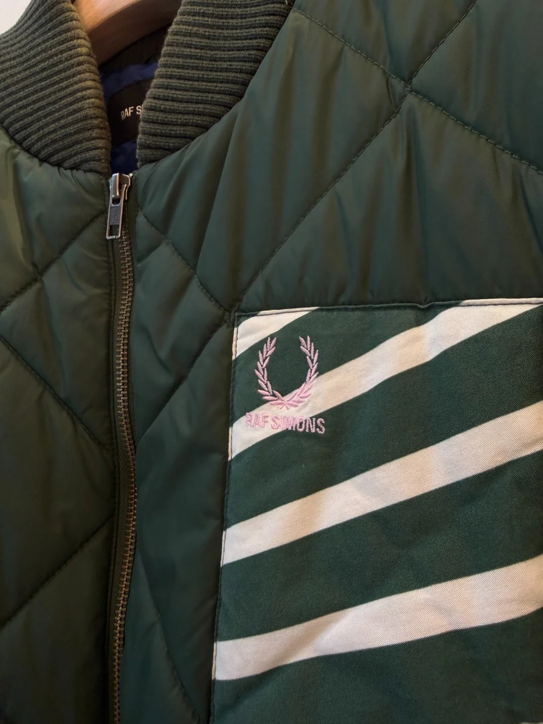 Raf Simons Tapered Patch Bomber Green