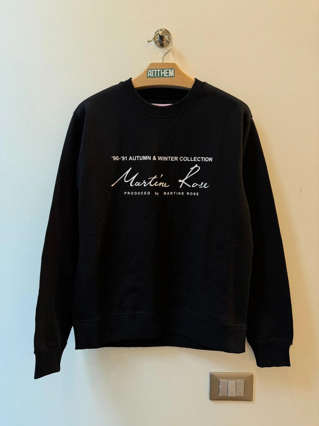 Martine Rose Classic Crewneck Black