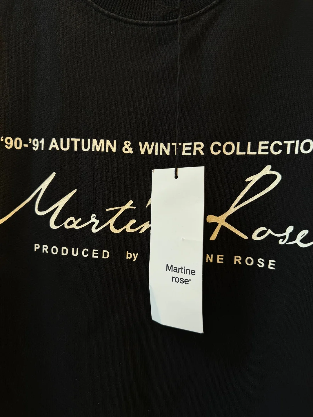 Martine Rose Classic Crewneck Black