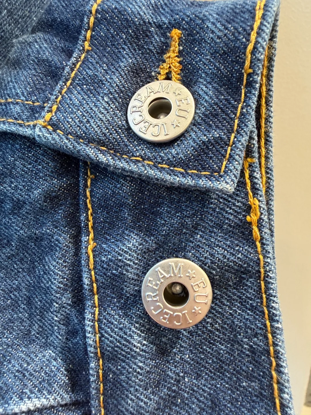 IceCream Running Dog Denim Jacket