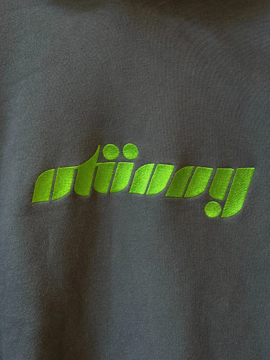 Stussy Hoodie Lime Logo – L