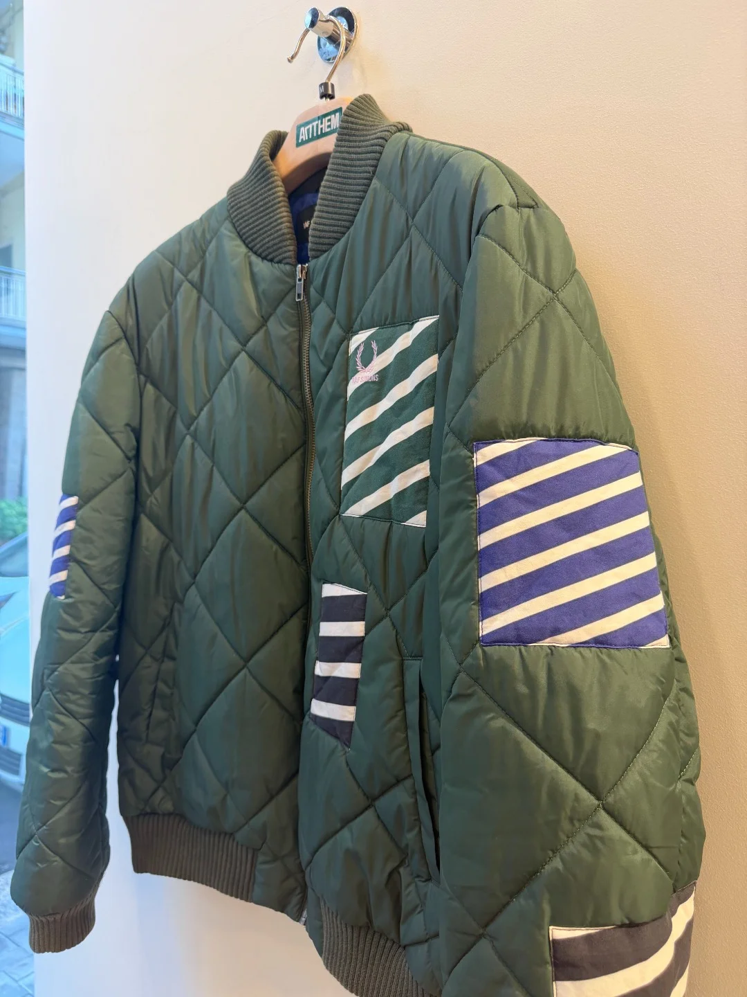 Raf Simons Tapered Patch Bomber Green