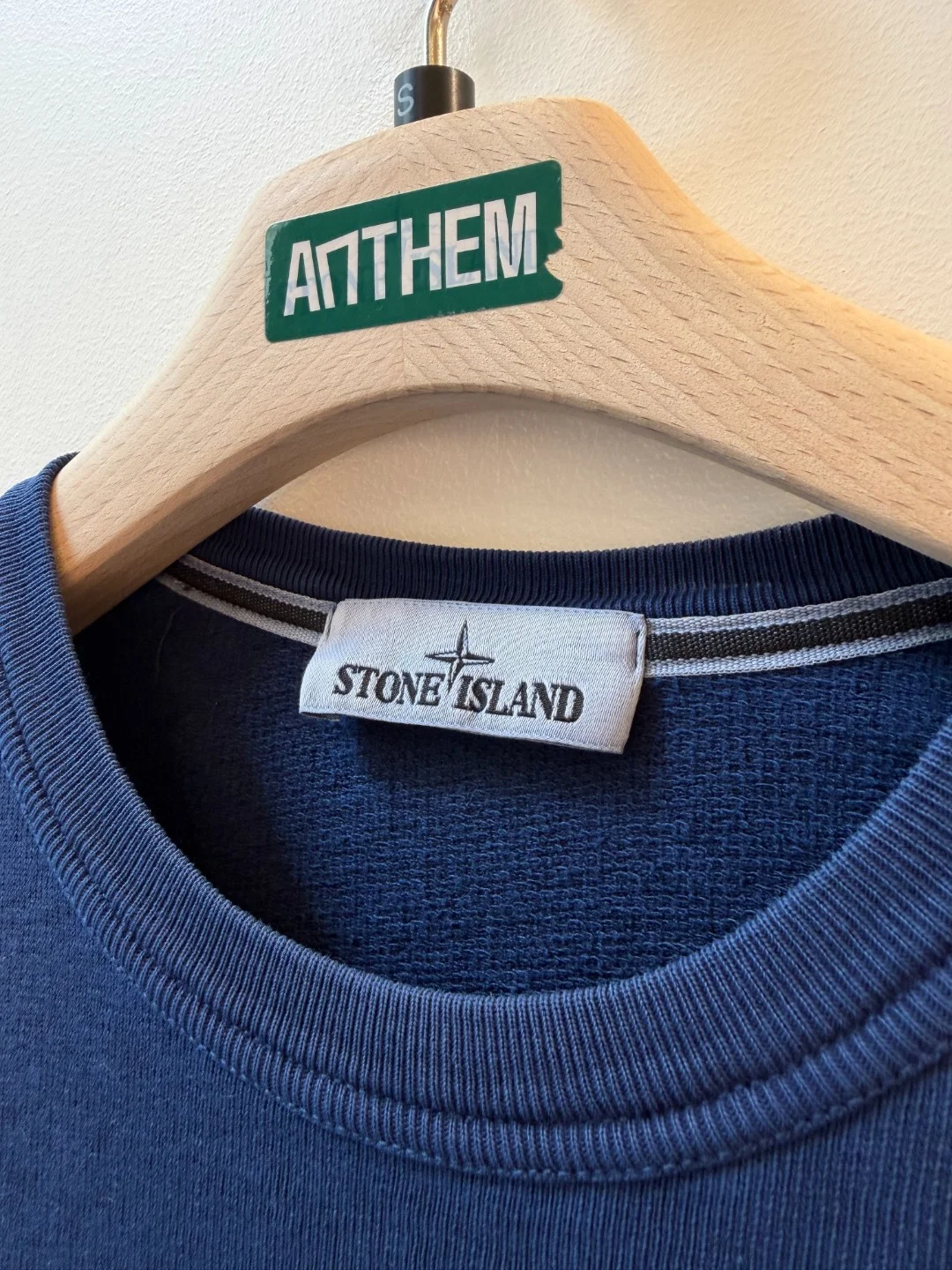 Stone Island Malfilè Crewneck Blu