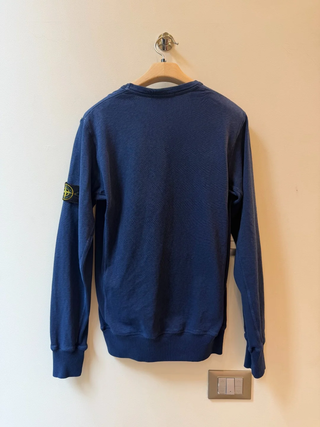 Stone Island Malfilè Crewneck Blu