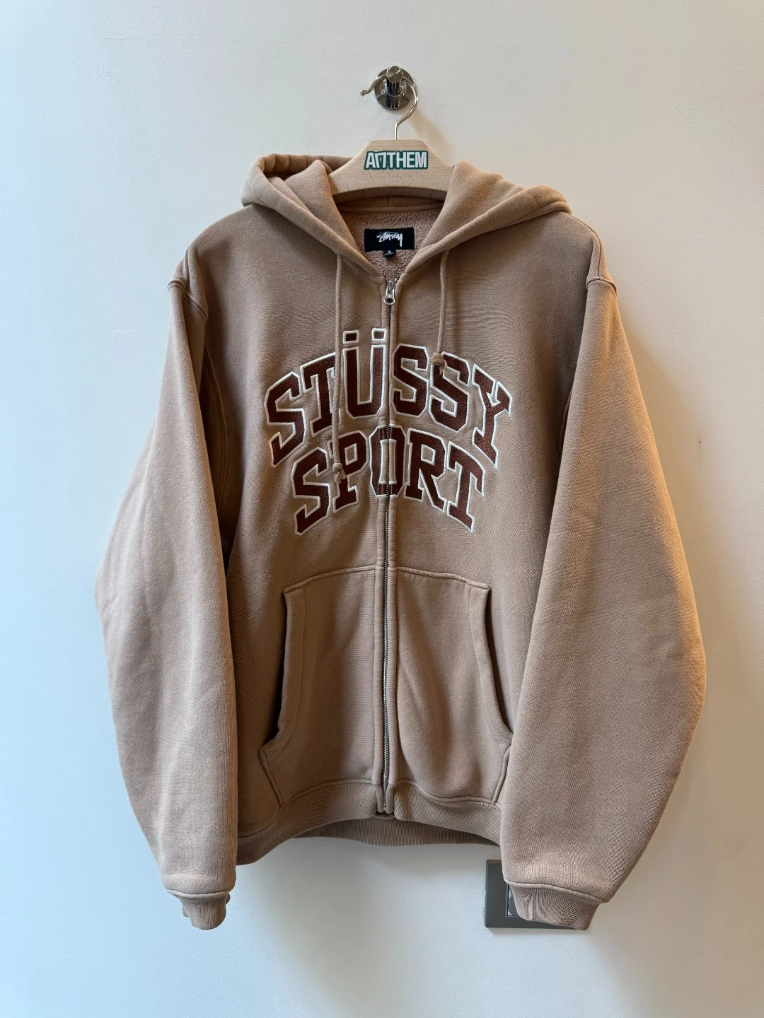 Stussy Zip Hoodie Brown - M