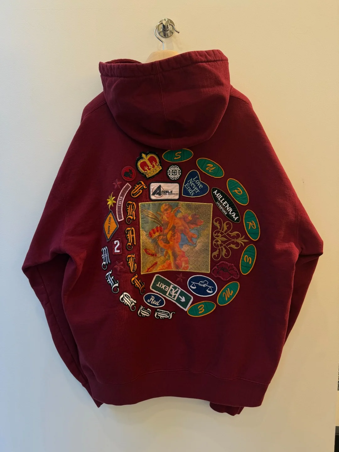 Supreme Patched Back Hoodie - XXL