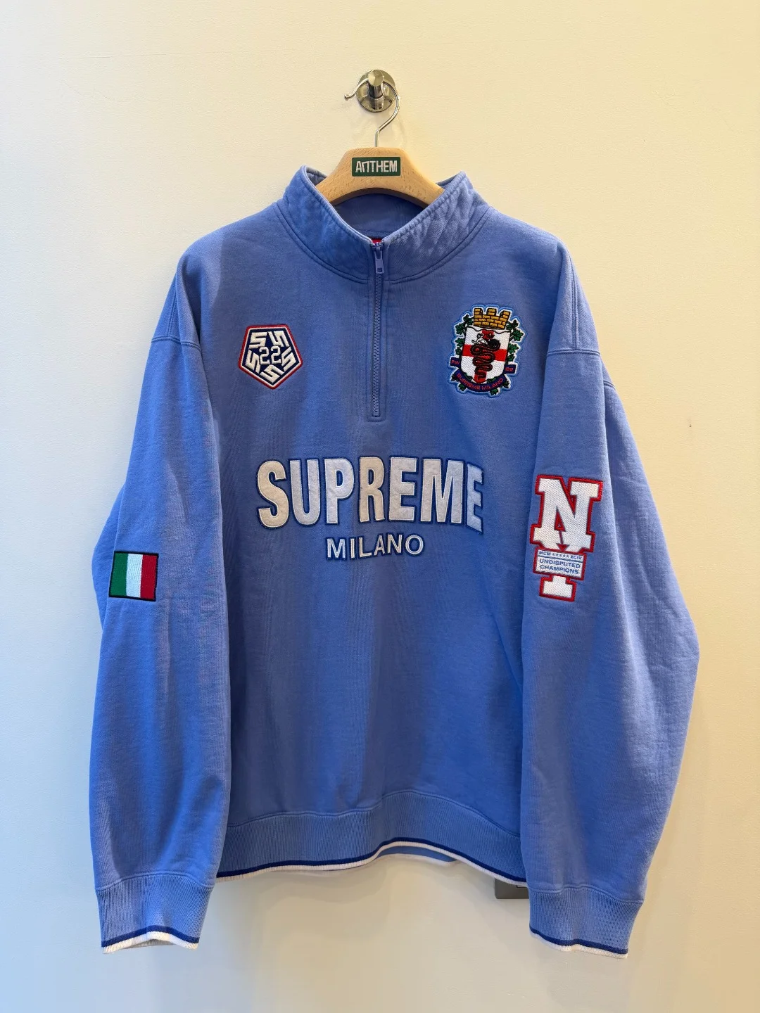 Supreme Italia Half Zip Sweat - XXL