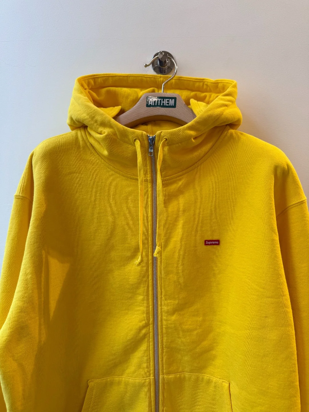 Supreme Zip Hoodie Yellow – L