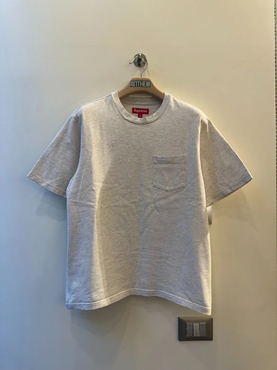 Supreme Pocket Tee Grey - S