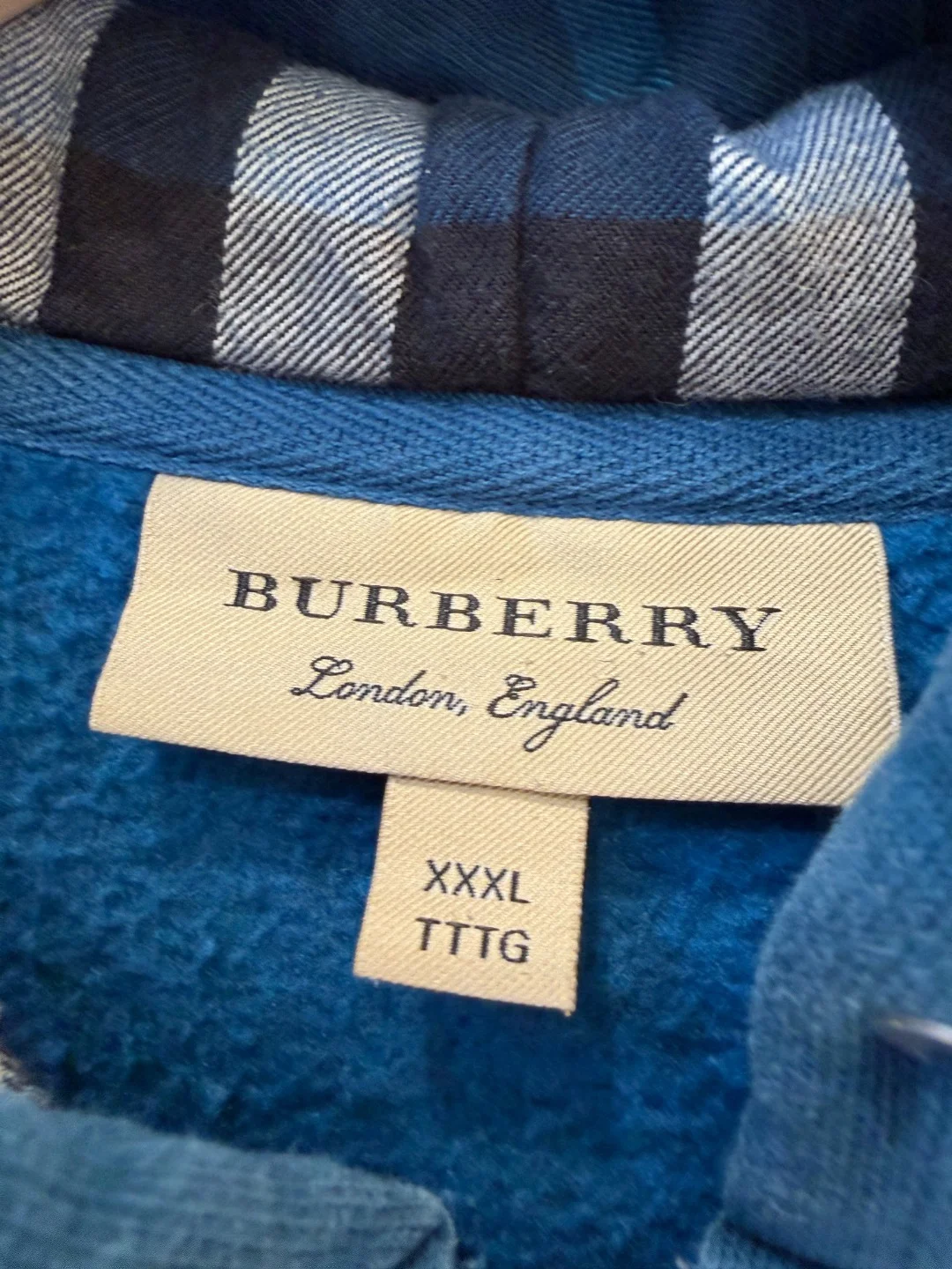 Burberry Zip Hoodie – XXXL (Fit XL)