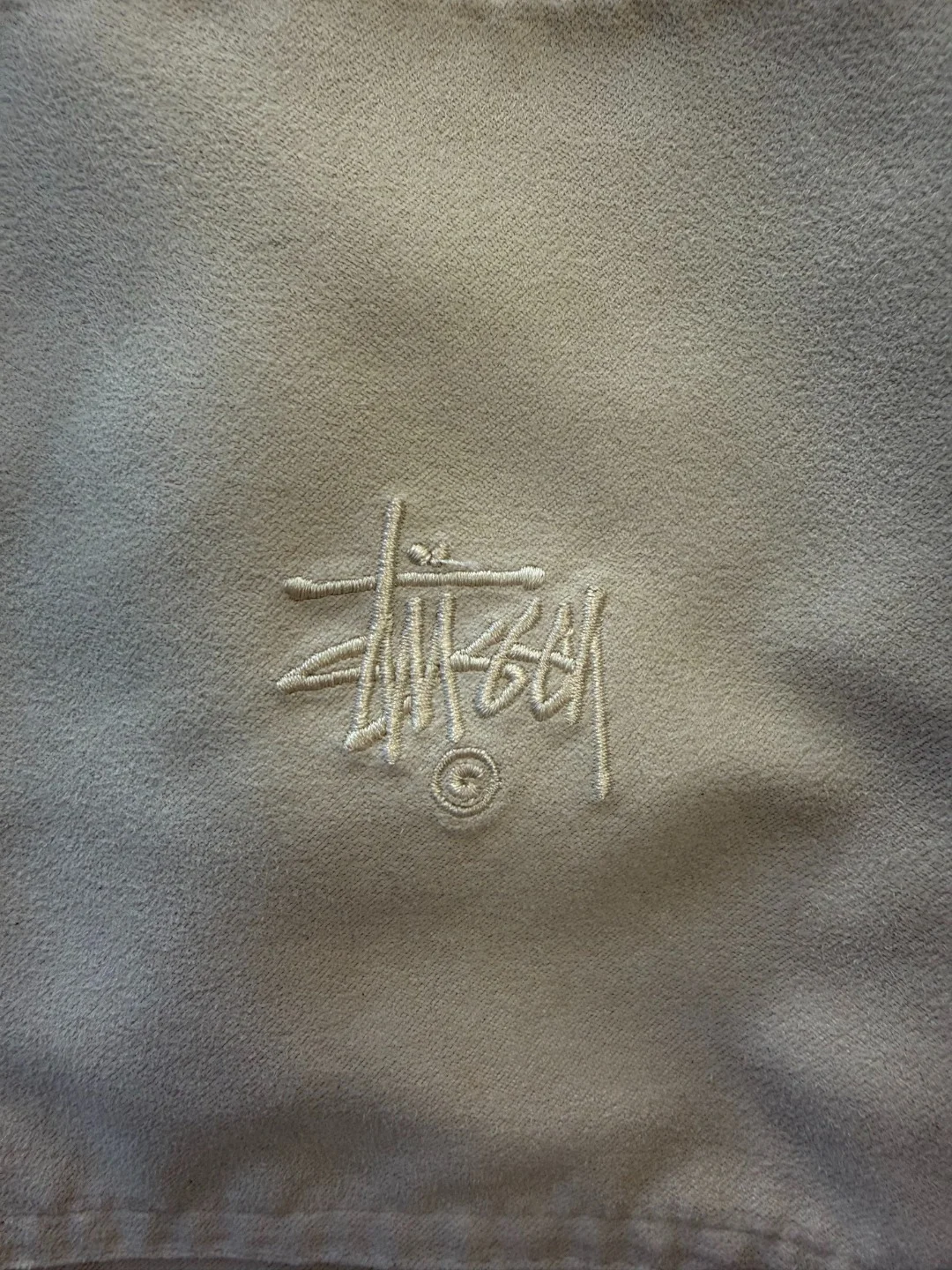 Stussy Suede White Jacket – M