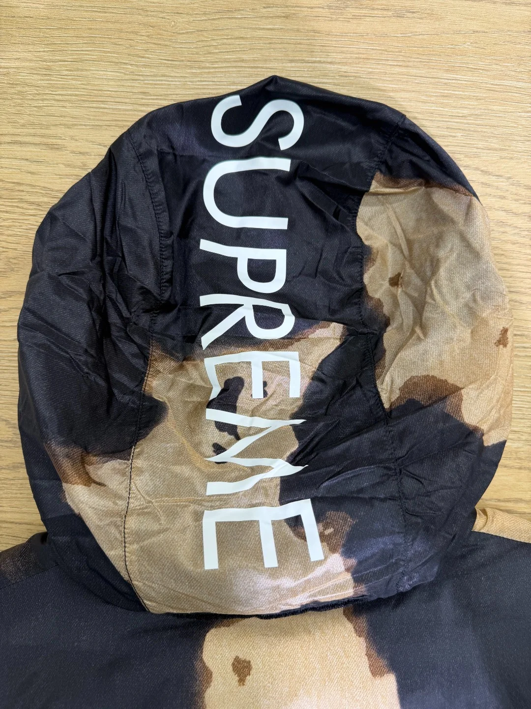 Supreme The North Face Bleached Denim Nuptse