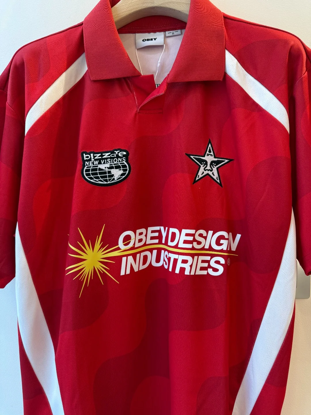 Obey Jersey Red – XL