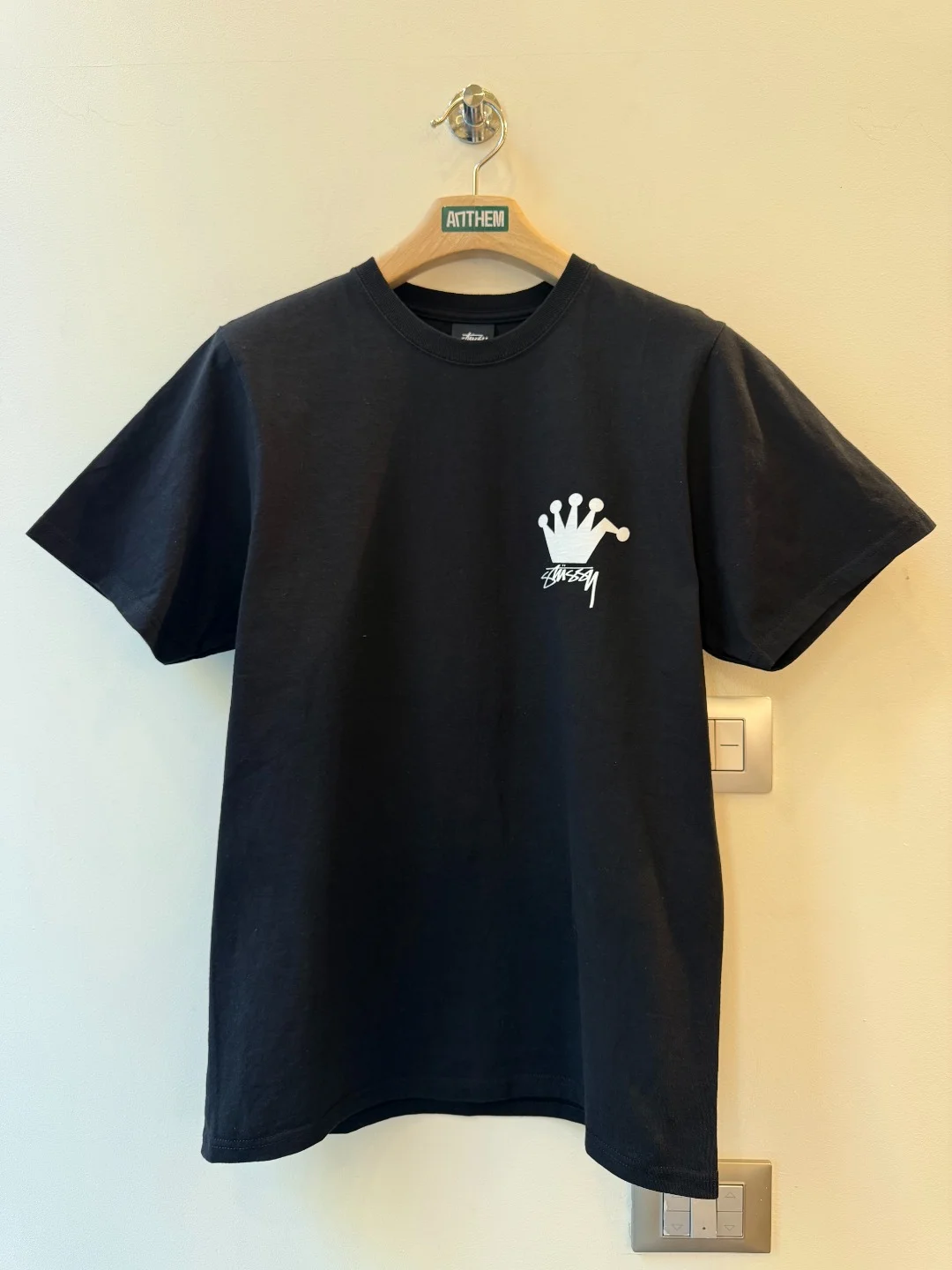 Stussy Crown Black Tee - S