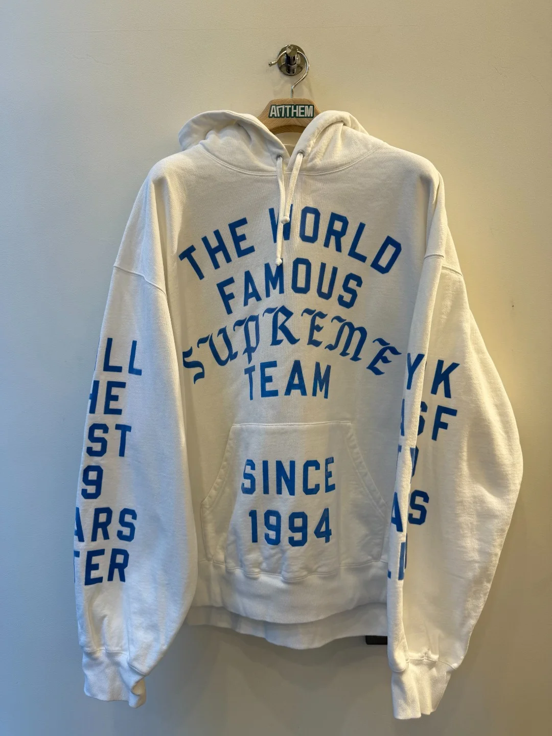 SS23 Supreme Team Flocked Hoodie - XXL