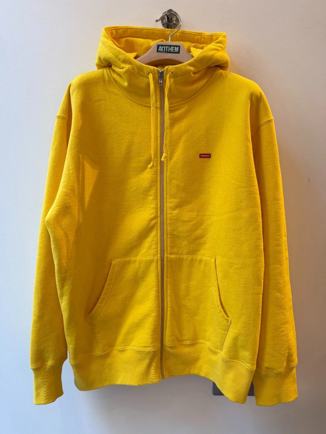 Supreme Zip Hoodie Yellow – L